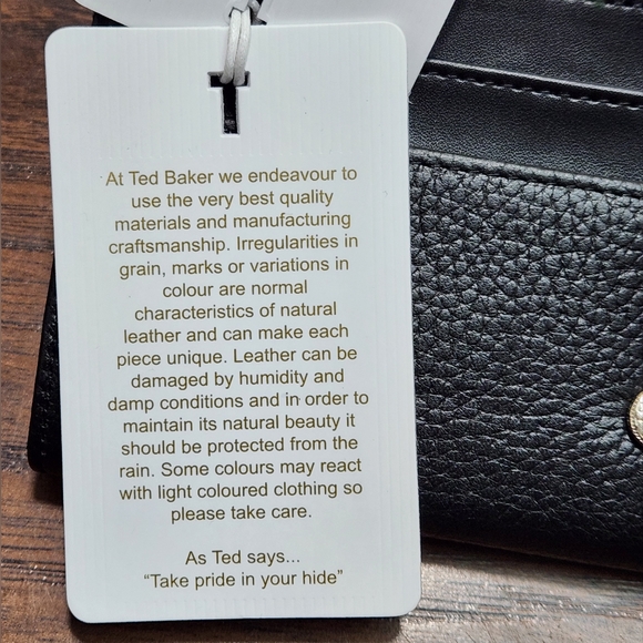 Ted Baker Blue Large Bobble Wallet - Picture 9 of 9